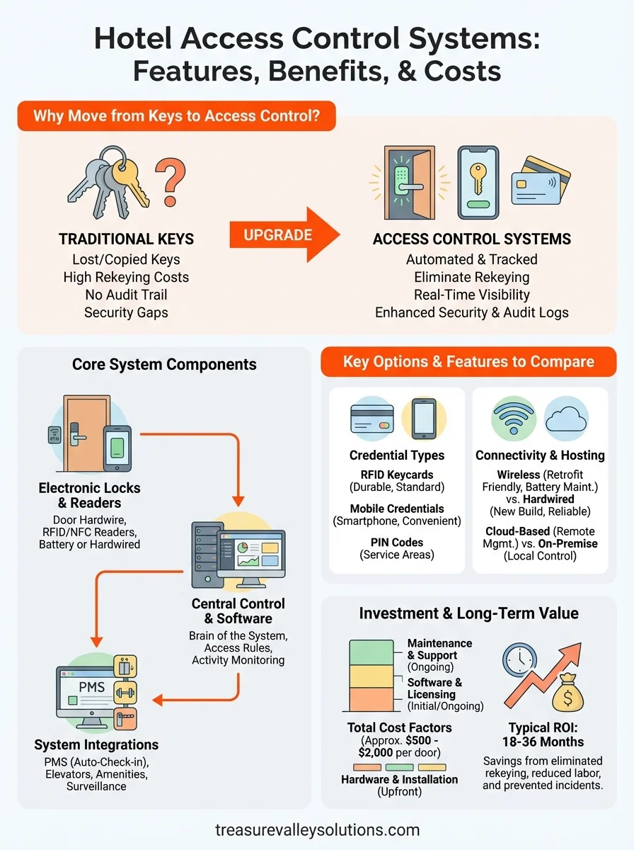 hotel access control systems infographic