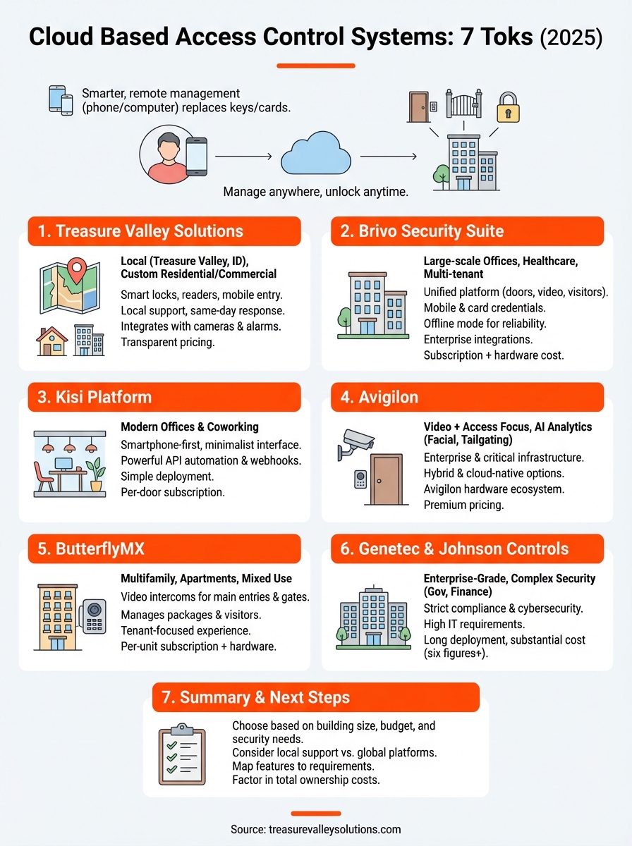 cloud based access control systems infographic